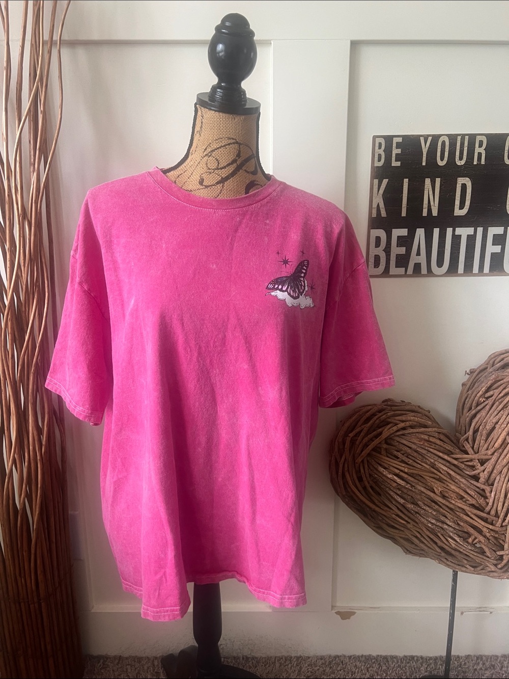 Rebellious One Hot Pink Short Sleeve Tee